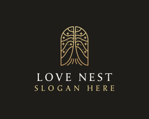 Natural Tree Flower logo design