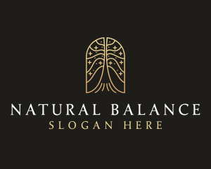 Natural Tree Flower logo