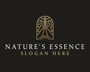 Natural Tree Flower logo design