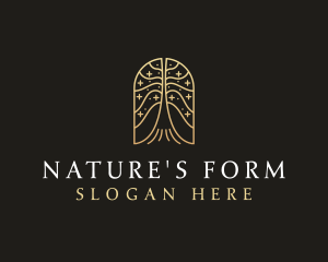 Natural Tree Flower logo design