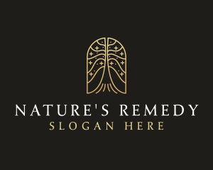 Natural Tree Flower logo design