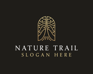 Natural Tree Flower logo design