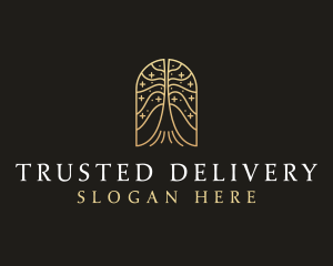 Natural Tree Flower logo design