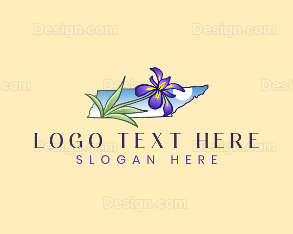 Elegant Iris Flower Logo