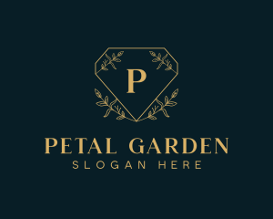 Diamond Floral Jeweler logo design