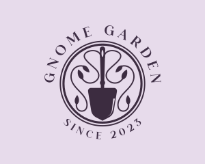 Vine Gardening Shovel logo design