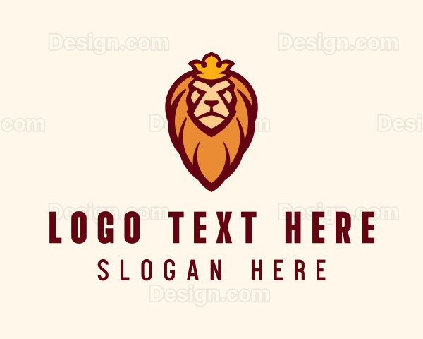 Lion Crown Animal Logo