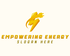 Lightning Bolt Plug logo design