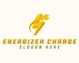 Lightning Bolt Plug logo design