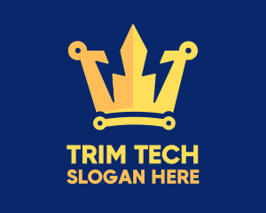 Energy Tech King Crown logo design