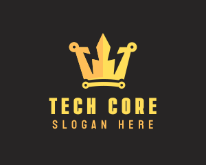 Energy Tech Crown logo design