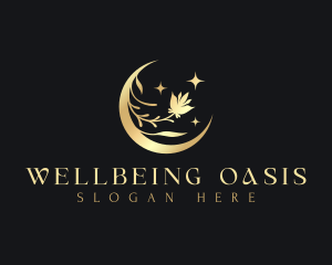 Elegant Moon Flower logo