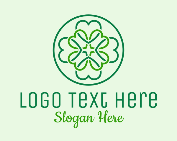 Four Leaf Clover logo example 3