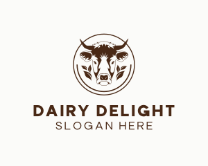 Organic Cow Dairy Farm logo design