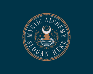 Mystical Coffee Cafe logo design