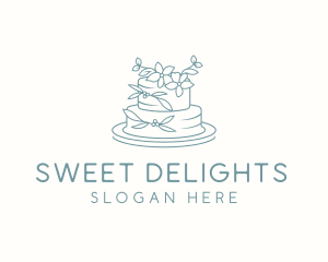 Sweet Cake Dessert logo design