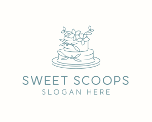 Sweet Cake Dessert logo design