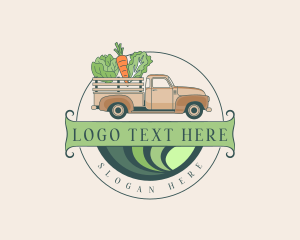 Pickup Farm Truck Logo