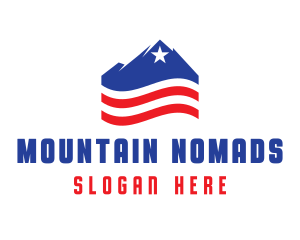 American Patriot Mountain logo design