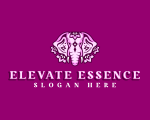 Floral Wild Elephant logo