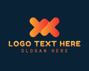 Modern Digital Company Letter XX logo