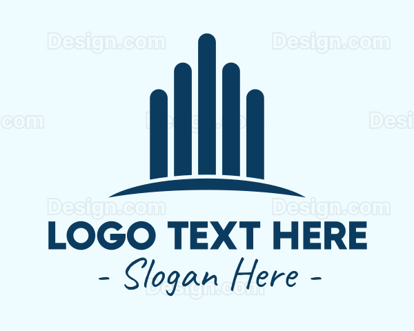 Upscale Blue Property Logo