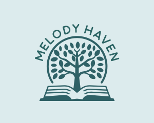 Educational Bookstore Tree Logo