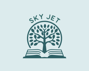 Educational Bookstore Tree Logo