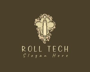 Pastry Chef Rolling Pin logo design