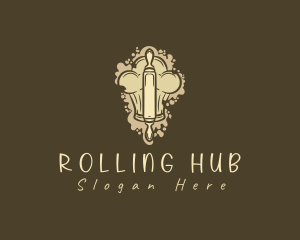 Pastry Chef Rolling Pin logo design