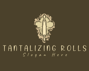 Pastry Chef Rolling Pin logo design