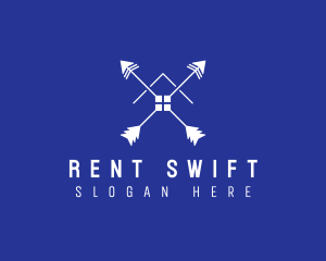 Arrow House Rental logo design