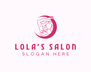 Woman Waxing Salon logo design