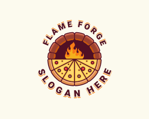 Pizza Oven Restaurant logo design