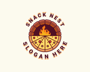 Pizza Oven Restaurant logo design