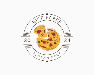 Pizza Restaurant Pizzeria logo design