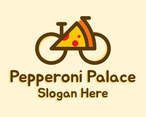 Pizza Slice Bicycle logo design