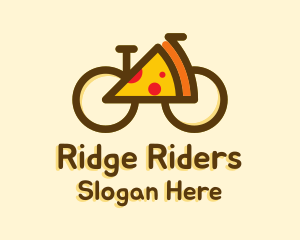 Pizza Slice Bicycle logo design