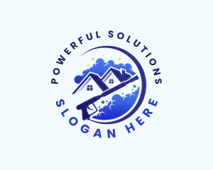  Cleaner Pressure Washing Bubbles logo design