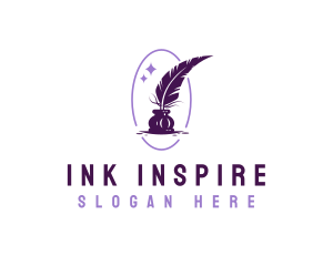 Writing Quill Ink logo design