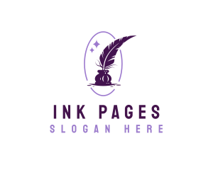 Writing Quill Ink logo design