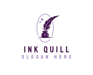 Writing Quill Ink logo design