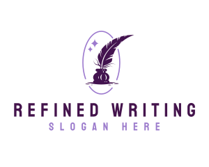 Writing Quill Ink logo design