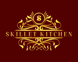 Gourmet Restaurant Ornament logo design