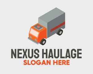 Isometric Delivery Truck  logo design