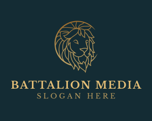 Golden Lion Animal logo design