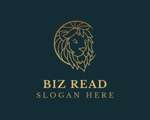 Golden Lion Animal logo design