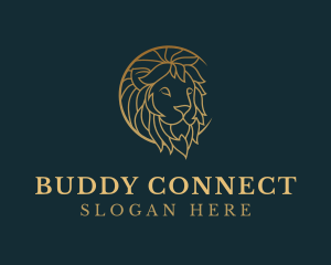 Golden Lion Animal logo design