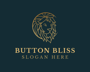 Golden Lion Animal logo design