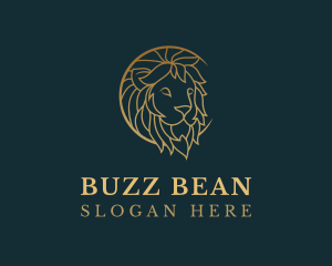 Golden Lion Animal logo design